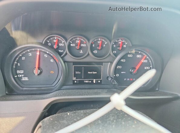 1GCPABEK6PZ105570 2023 CHEVROLET SILVERADO Charcoal Widok zestawu wskaźników