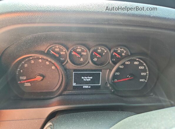 1GCPABEKXNZ645310 2022 CHEVROLET SILVERADO Black Вид щитка приладів