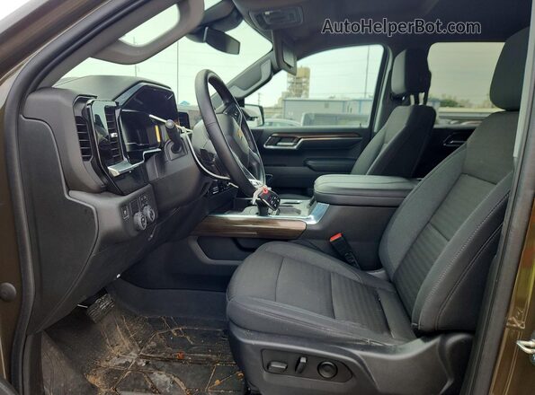 1GCPACED6PZ282031 2023 CHEVROLET SILVERADO Gray Vista interior delantera