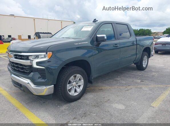 1GCPACED8SZ168055 2025 CHEVROLET SILVERADO Green Առջևի ձախ երեք քառորդ տեսարան