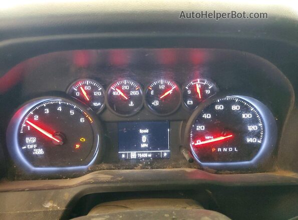 1GCPDAEK4PZ200792 2023 CHEVROLET SILVERADO White ხელსაწყოთა პანელის ხედი