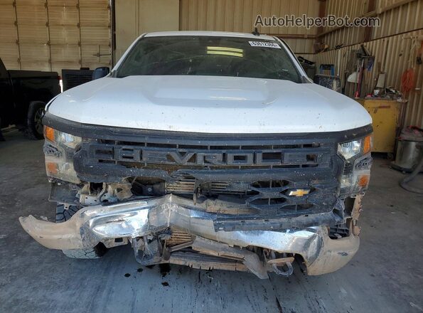 1GCPDAEK4PZ200792 2023 CHEVROLET SILVERADO White წინა ხედი