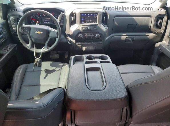 1GCPDAEKXRZ207555 2024 CHEVROLET SILVERADO White Dashboard view