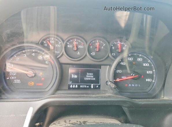 1GCPDAEKXRZ207555 2024 CHEVROLET SILVERADO White Instrument cluster view