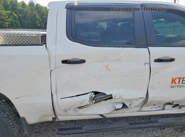 1GCPDAEKXRZ207555 2024 CHEVROLET SILVERADO White Rear seats view