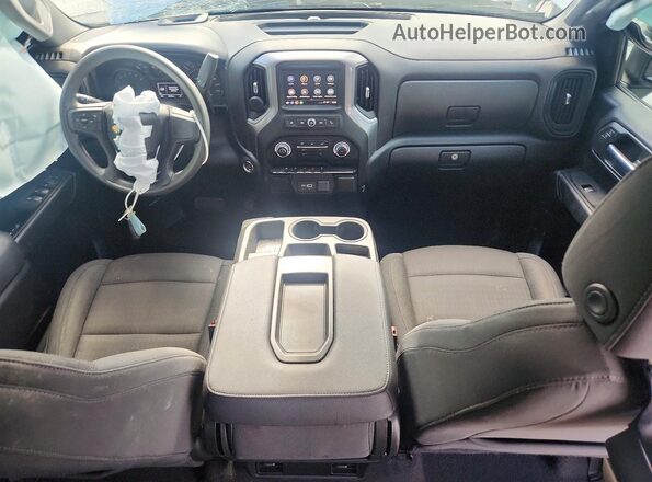 1GCPDBEK0NZ509565 2022 CHEVROLET SILVERADO Silver წინა პანელის ხედი