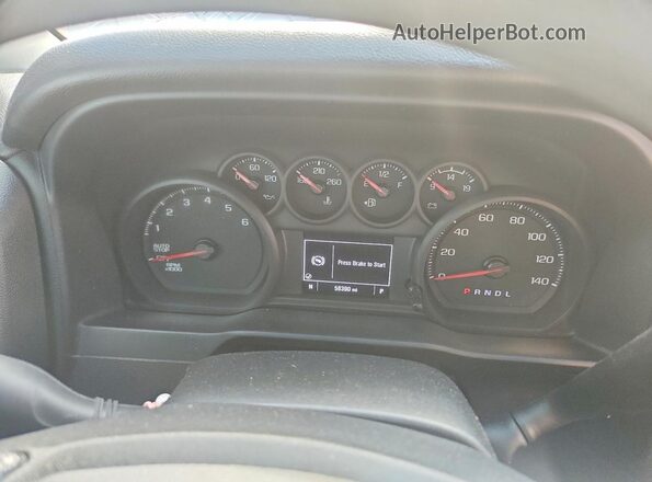 1GCPDBEK0NZ509565 2022 CHEVROLET SILVERADO Silver ხელსაწყოთა პანელის ხედი