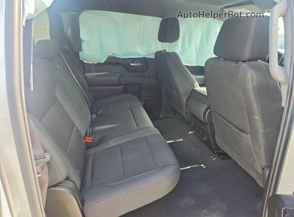 1GCPDBEK0NZ509565 2022 CHEVROLET SILVERADO Silver უკანა სავარძლების ხედი