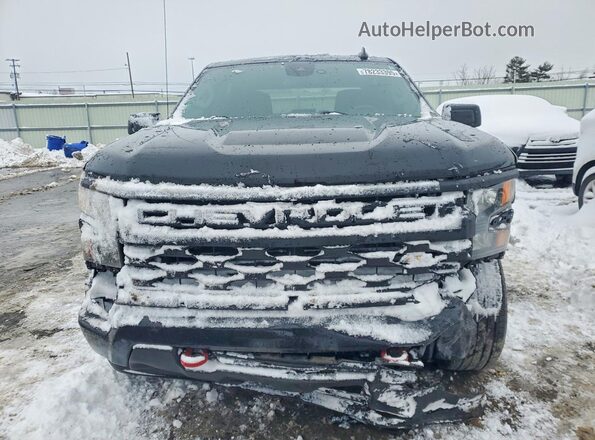 1GCPDBEK0NZ564078 2022 CHEVROLET SILVERADO Black Հետևի նստատեղերի տեսք