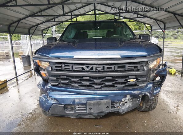 1GCPDBEK2NZ630288 2022 CHEVROLET SILVERADO Blue Front view