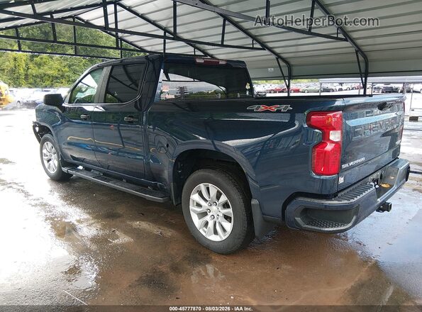 1GCPDBEK2NZ630288 2022 CHEVROLET SILVERADO Blue Rear left