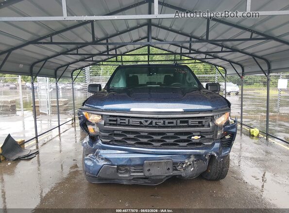 1GCPDBEK2NZ630288 2022 CHEVROLET SILVERADO Blue ხელსაწყოთა პანელის ხედი