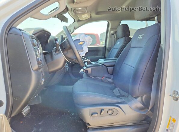 1GCPDBEK3PZ262447 2023 CHEVROLET SILVERADO White Вид салону спереду