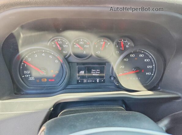 1GCPDBEK3PZ262447 2023 CHEVROLET SILVERADO White Вид щитка приладів