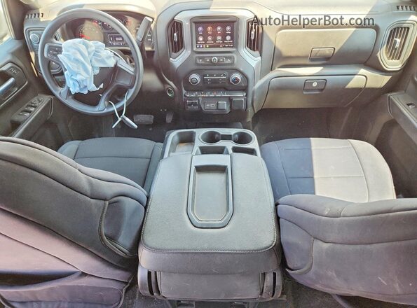 1GCPDBEK3PZ262447 2023 CHEVROLET SILVERADO White Вид панелі приладів