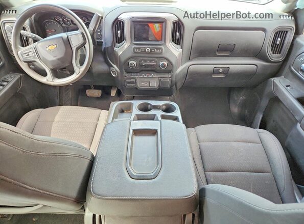 1GCPDBEK3PZ301909 2023 CHEVROLET SILVERADO Black Առջևի վահանակի տեսք
