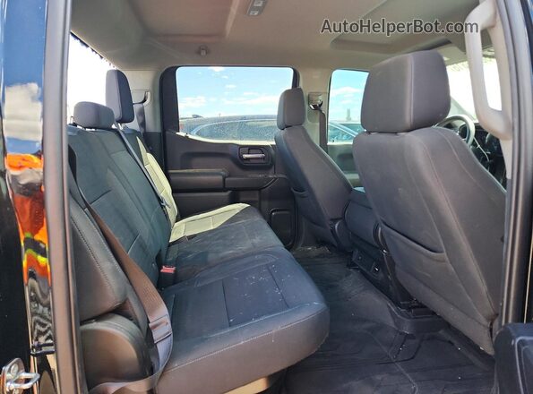 1GCPDBEK5NZ584035 2022 CHEVROLET SILVERADO Black Vista de los asientos traseros