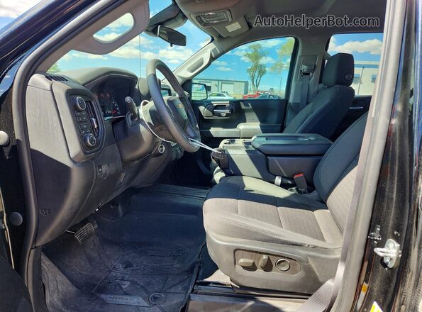 1GCPDBEK5NZ584035 2022 CHEVROLET SILVERADO Black Vista interior delantera