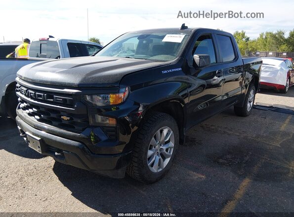 1GCPDBEK5NZ593057 2022 CHEVROLET SILVERADO Black წინა მარცხენა ხედი სამი მეოთხედიდან
