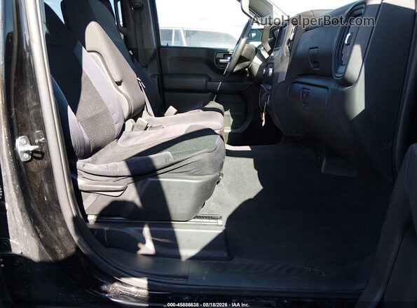 1GCPDBEK5NZ593057 2022 CHEVROLET SILVERADO Black წინა სალონის ხედი