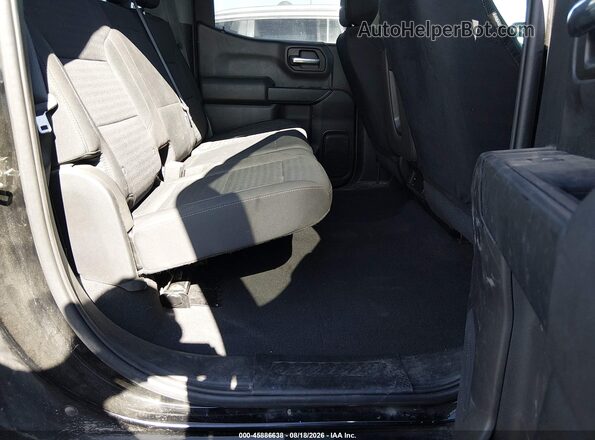 1GCPDBEK5NZ593057 2022 CHEVROLET SILVERADO Black VIN კოდის სტიკერის ხედი