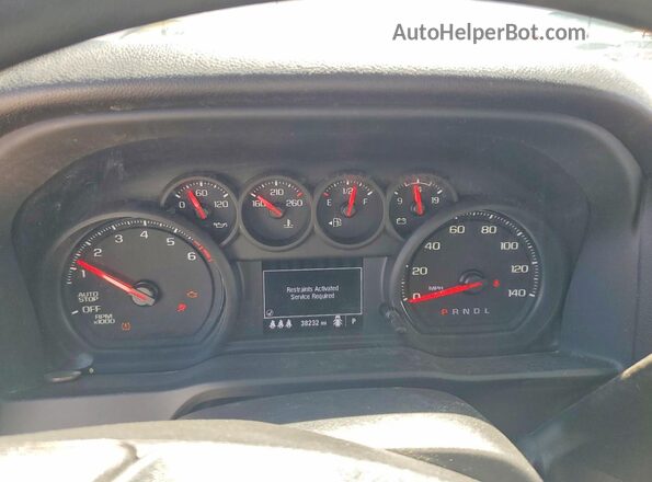 1GCPDBEK5RZ298479 2024 CHEVROLET SILVERADO White Вид щитка приладів