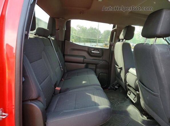 1GCPDBEK9NZ593496 2022 CHEVROLET SILVERADO Red Widok tylnych siedzeń