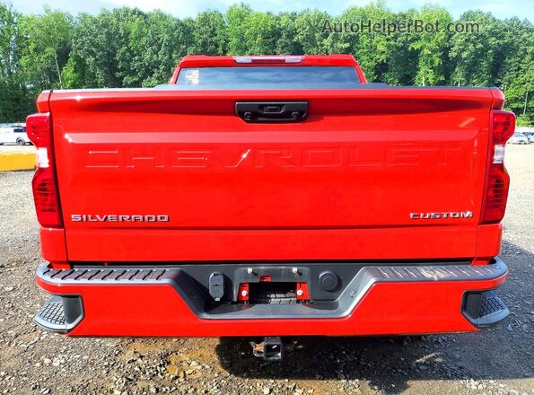 1GCPDBEK9NZ593496 2022 CHEVROLET SILVERADO Red Widok z tyłu