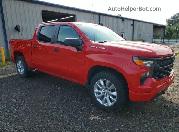 1GCPDBEK9NZ593496 2022 CHEVROLET SILVERADO Red Przód prawy