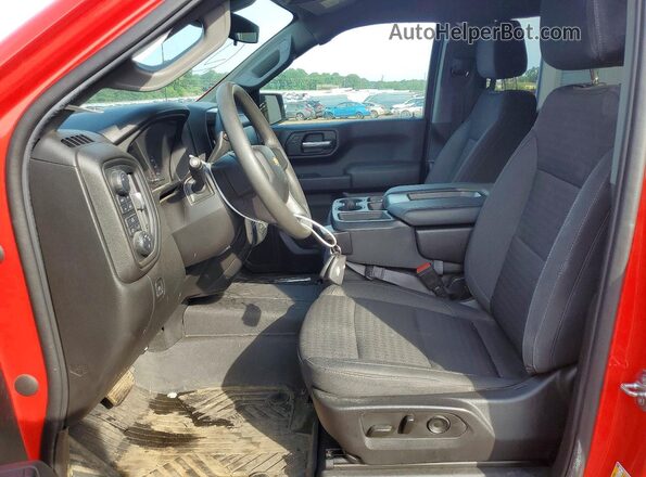 1GCPDBEK9NZ593496 2022 CHEVROLET SILVERADO Red Widok wnętrza z przodu
