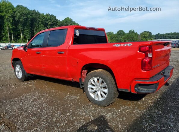 1GCPDBEK9NZ593496 2022 CHEVROLET SILVERADO Red Tył lewy