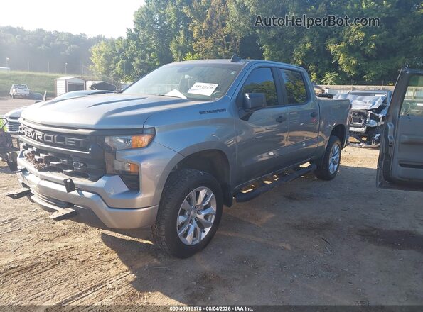 1GCPDBEK9PZ150381 2023 CHEVROLET SILVERADO Gray Առջևի ձախ երեք քառորդ տեսարան