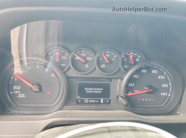 1GCPDBEK9PZ181601 2023 CHEVROLET SILVERADO Gray Widok zestawu wskaźników