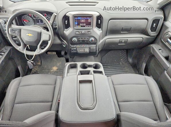 1GCPDBEK9RZ253318 2024 CHEVROLET SILVERADO Silver Առջևի վահանակի տեսք