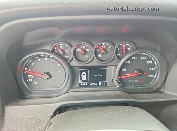 1GCPDBEK9RZ253318 2024 CHEVROLET SILVERADO Silver Սարքավորումների վահանակի տեսք