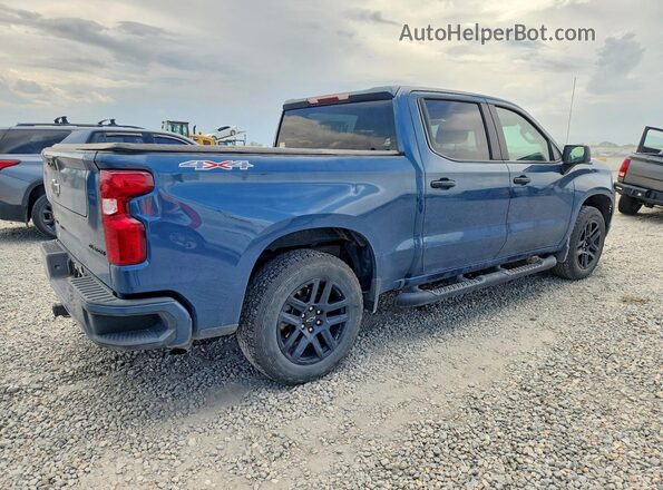 1GCPDBEKXRZ372821 2024 CHEVROLET SILVERADO Blue Trasero derecho