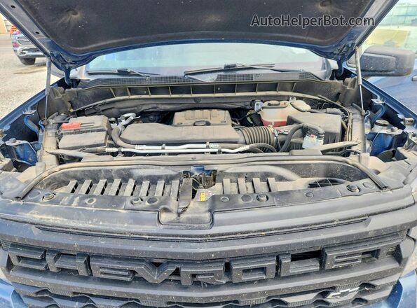 1GCPDBEKXRZ372821 2024 CHEVROLET SILVERADO Blue Vista del compartimento del motor