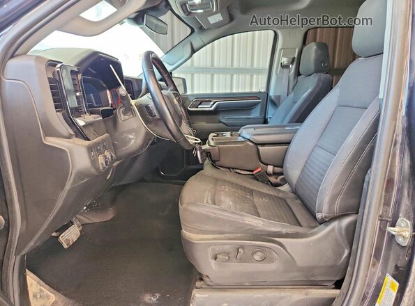 1GCPDDEK4PZ300540 2023 CHEVROLET SILVERADO Black Front interior view