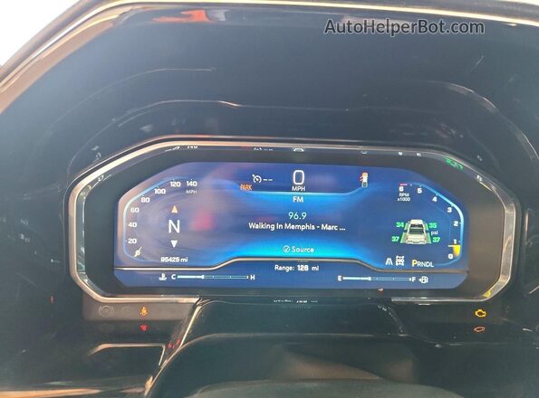 1GCPDDEK4PZ300540 2023 CHEVROLET SILVERADO Black Instrument cluster view