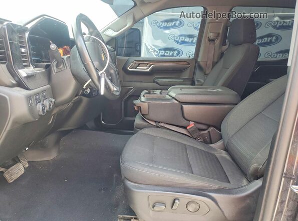 1GCPDDEKXPZ301000 2023 CHEVROLET SILVERADO Black Widok wnętrza z przodu