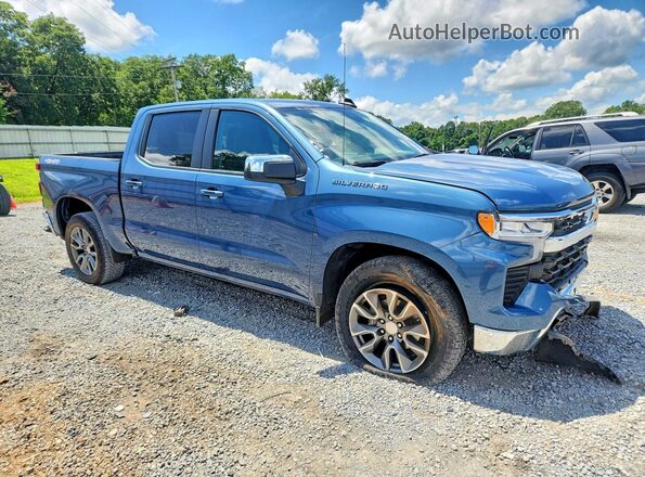 1GCPDKEK2RZ184570 2024 CHEVROLET SILVERADO Blue Передня права чверть