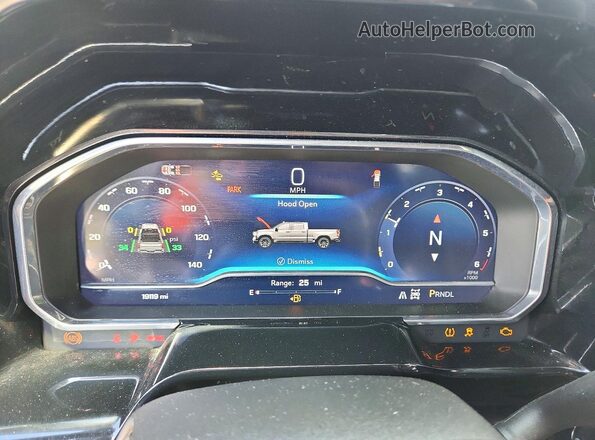 1GCPDKEK2RZ184570 2024 CHEVROLET SILVERADO Blue Вид щитка приладів