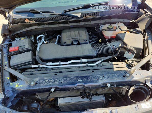 1GCPDKEK4NZ606445 2022 CHEVROLET SILVERADO Blue Vista interior trasera