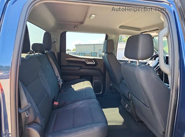 1GCPDKEK4NZ606445 2022 CHEVROLET SILVERADO Blue Vista de los asientos traseros