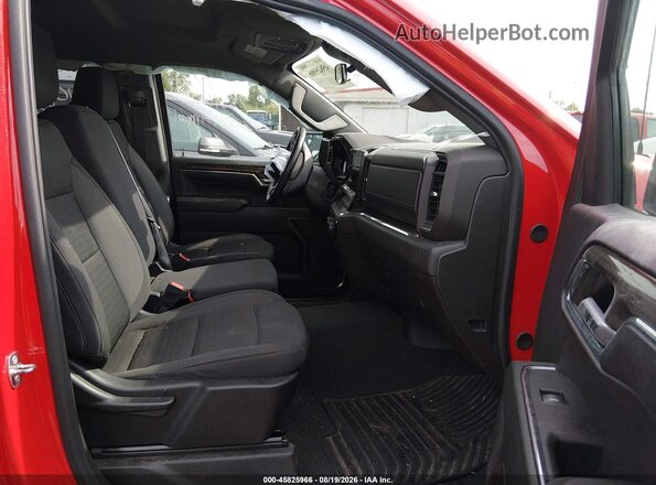 1GCPDKEK6RZ264020 2024 CHEVROLET SILVERADO Red Widok wnętrza z przodu
