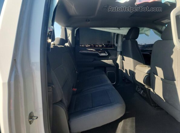 1GCPDKEK8NZ631221 2022 CHEVROLET SILVERADO White უკანა სავარძლების ხედი