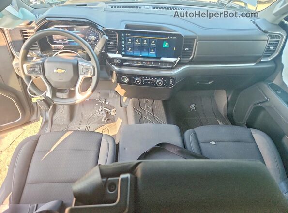 1GCPDKEK8RZ261541 2024 CHEVROLET SILVERADO Silver Dashboard view