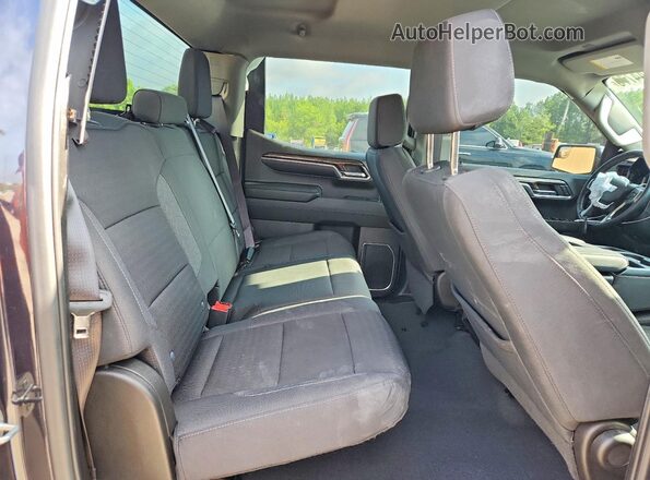 1GCPDKEKXRZ216133 2024 CHEVROLET SILVERADO Charcoal Rear seats view