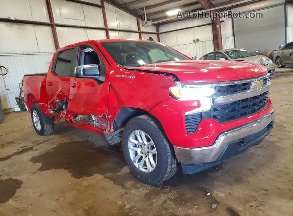 1GCPDKEKXRZ331508 2024 CHEVROLET SILVERADO Красный Передняя правая четверть
