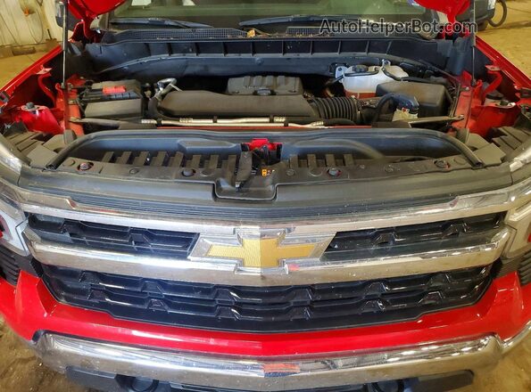 1GCPDKEKXRZ331508 2024 CHEVROLET SILVERADO Красный Вид задней части салона